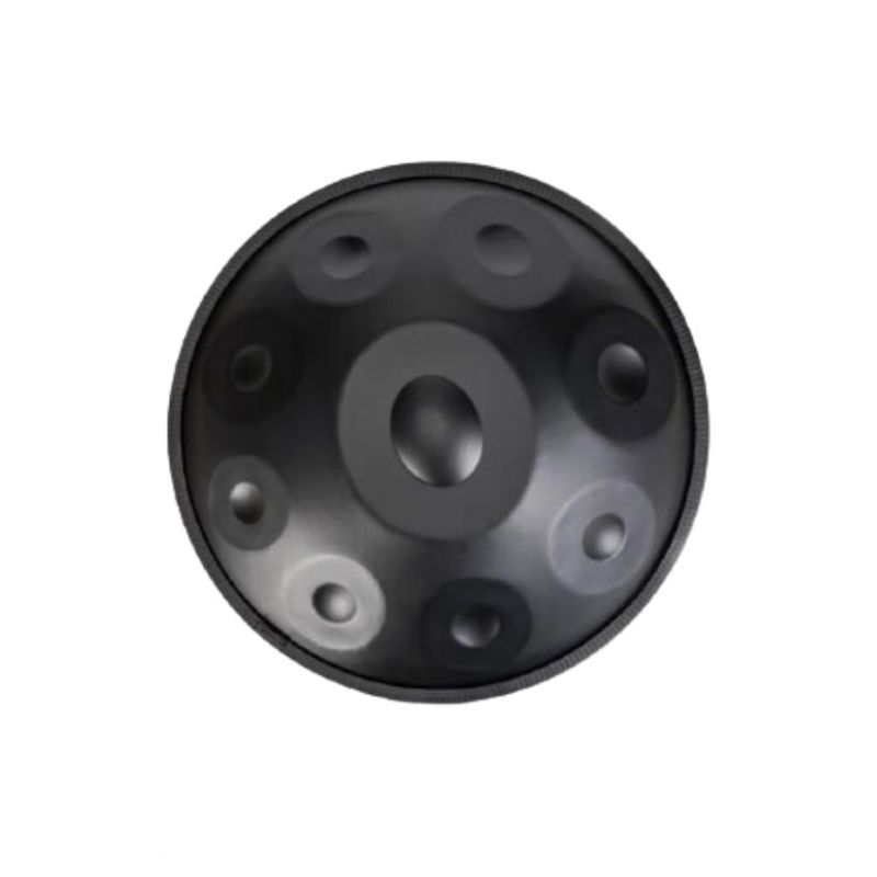 handpan de couleur noir de 9 notes