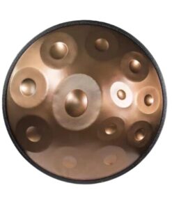 handpan de 12 notes de couleur bronze