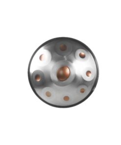 handpan 9 notes intonation 440Hz tonalité D minor couleur argent doré