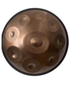 handpan en d minor de 9 notes de couleur bronze