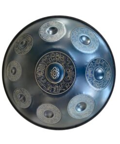 handpan 9 notes de couleur bleu