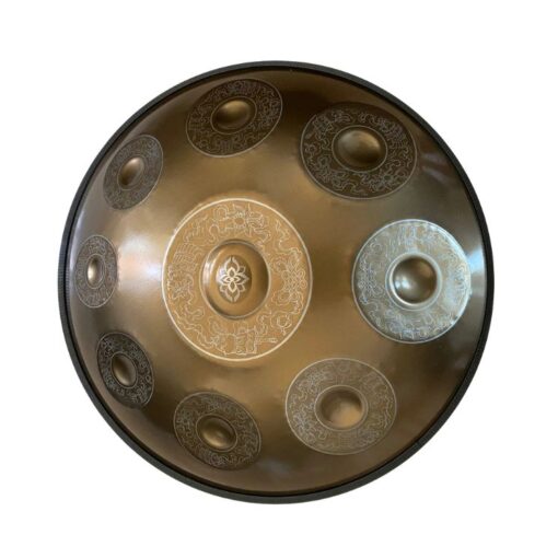 handpan 9 notes de couleur bronze