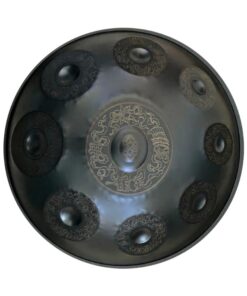 handpan 9 notes de couleur noir