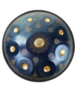 mandala handpan pas cher de 9 notes de couleur bleu