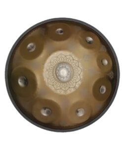 mandala handpans drum de 9 notes et de couleur bronze