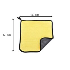 chiffon microfibre pour handpan 30x60 de couleur jaune