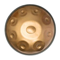 handpan de 9 notes de couleur bronze