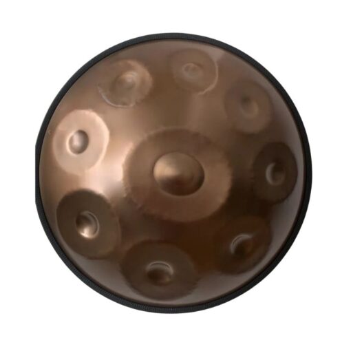 handpan de couleur bronze de 9 notes