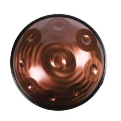 handpan 9 notes style tourbillon de couleur bronze