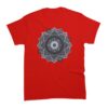 t shirt style handpan mandala pour homme de couleur rouge