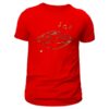 t shirt musique style handpan pour homme de couleur rouge