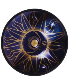 handpan "ayasa" de couleur bleu 9 notes