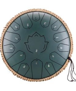 hand drum imprimé fleur lotus de 15 notes